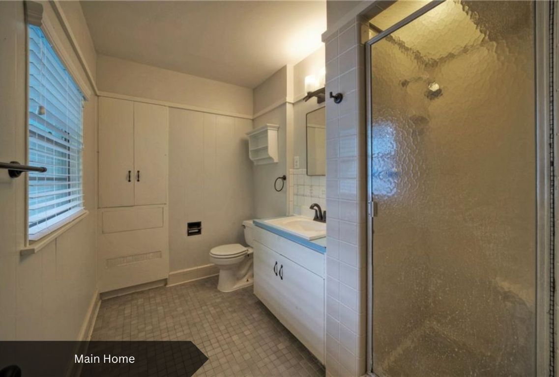 0 Rabb Road Austin, TX 78704 - Photo 19 of 39 a bathroom with a granite countertop sink toilet and shower