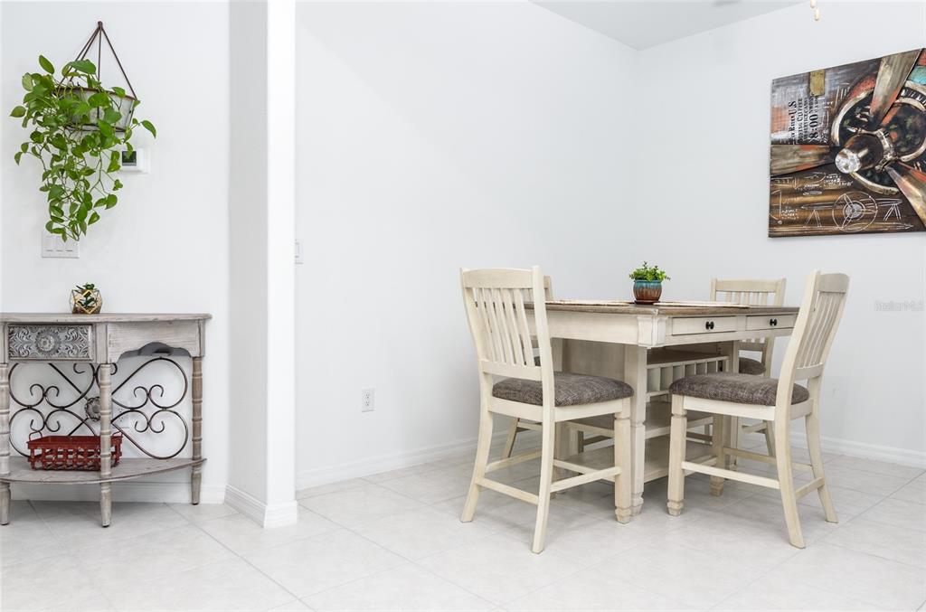 6736 Ripple Pond Loop Zephyrhills, FL 33541 - Photo 11 of 40 a dining room with furniture and a potted plant