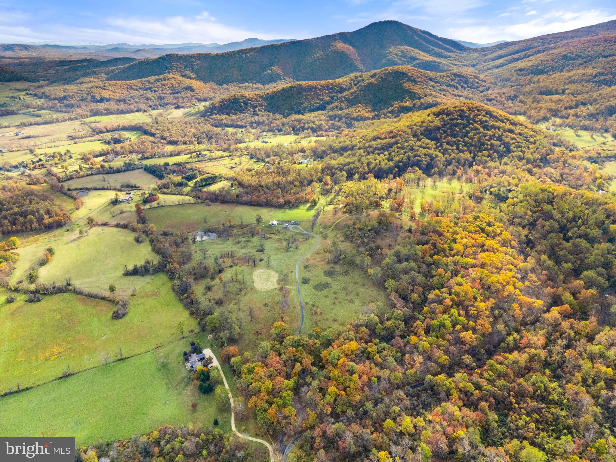 63 Riley Hollow Road Huntly, VA 22640 - Photo 3 of 92 Aerial view of farm