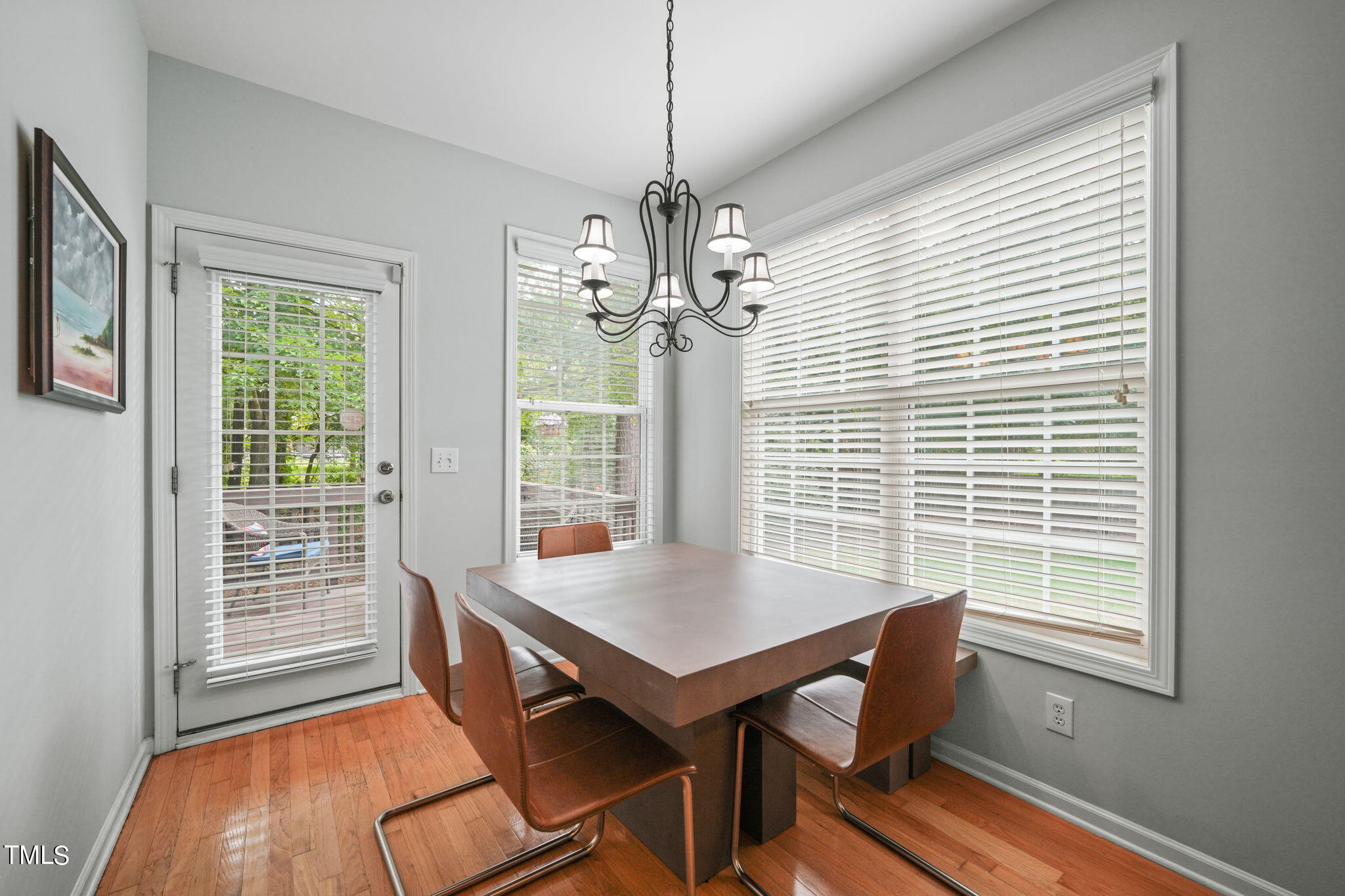 3 Piney Park Lane Durham, NC 27713 - Photo 18 of 47 a view of a dining room with furniture window and outside view