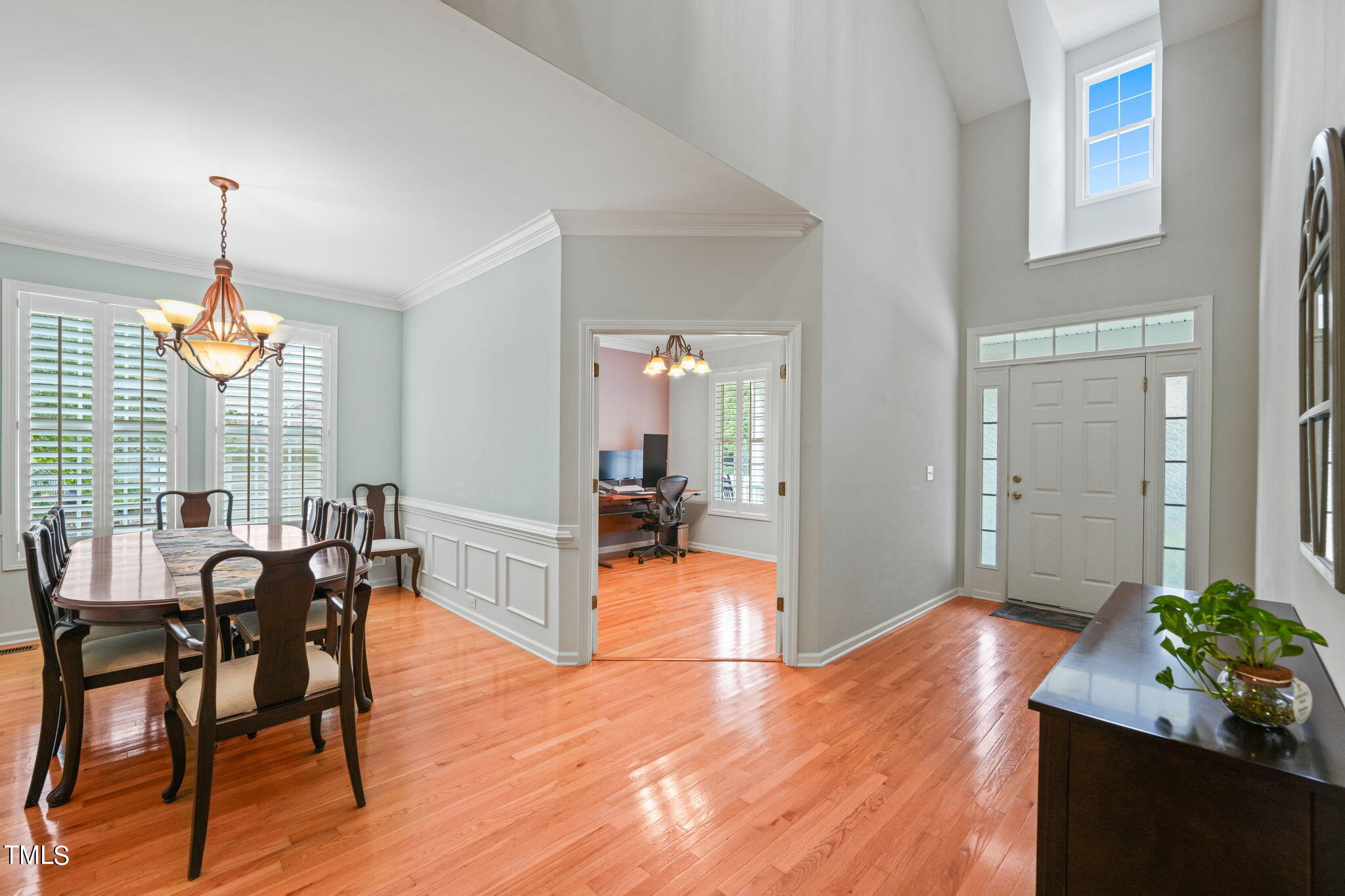 3 Piney Park Lane Durham, NC 27713 - Photo 7 of 47 a view of a dining room with furniture window and wooden floor