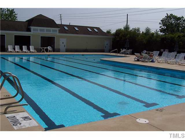 2845 Anfield Road Raleigh, NC 27606 - Photo 23 of 25 New Rod Iron Fence Surrounds the Community Pool with Shelter Swimming Pool/Hot Tub/Sauna
