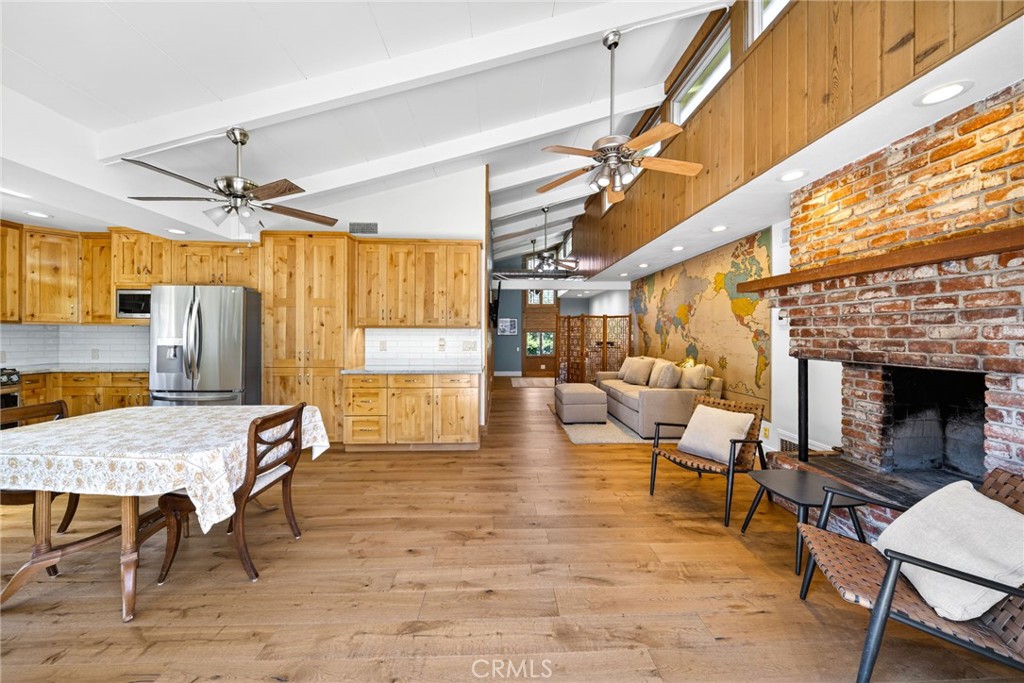 4872 N Arcade Fresno, CA 93704 - Photo 45 of 75 a living room with furniture and a fireplace