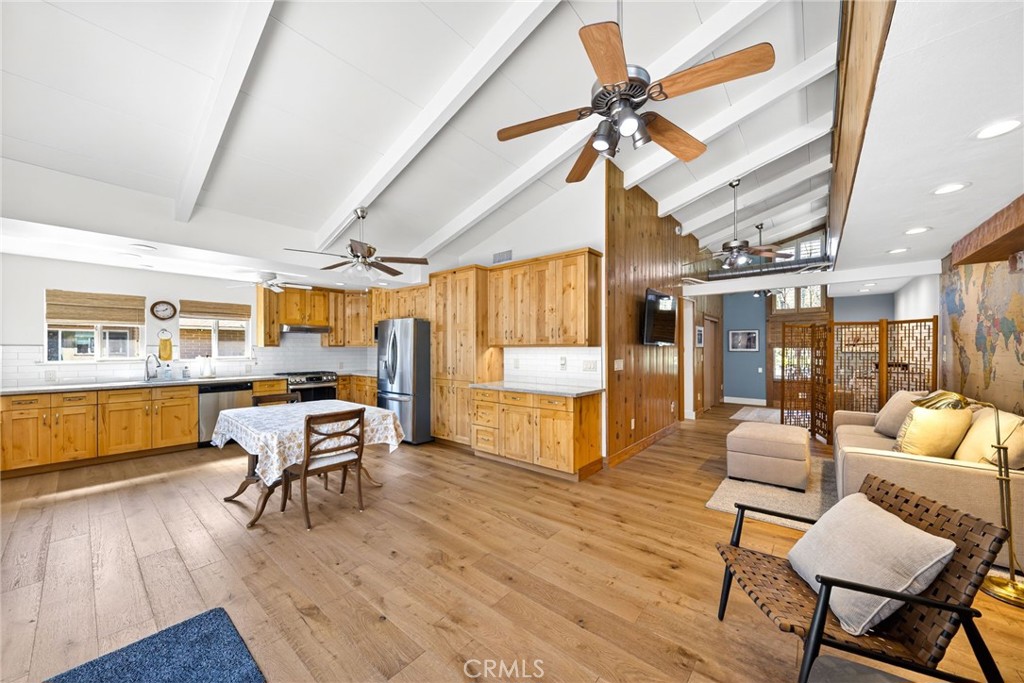 4872 N Arcade Fresno, CA 93704 - Photo 48 of 75 a living room with furniture and kitchen view
