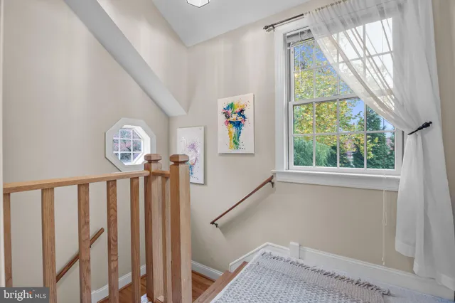 a view of backyard with green space