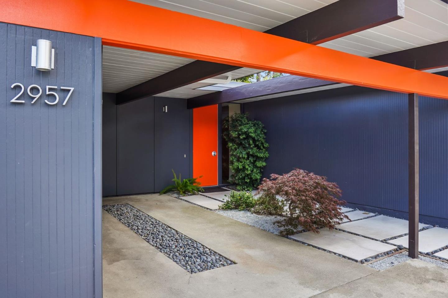 a front view of a house