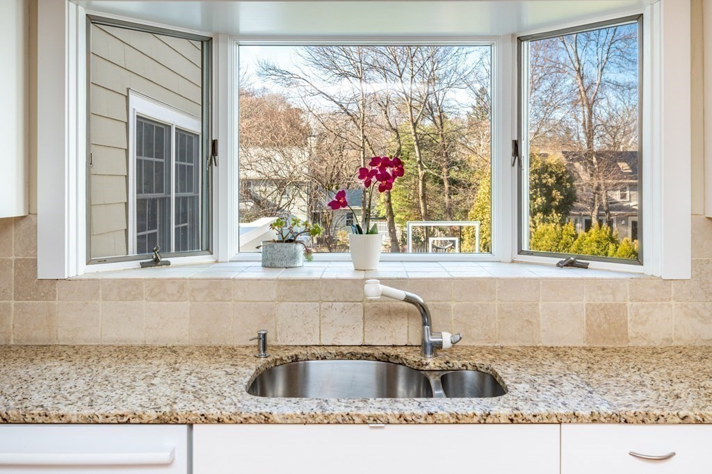 64 Garland Road Newton, MA 02459 - Photo 6 of 27 a kitchen sink next to a window