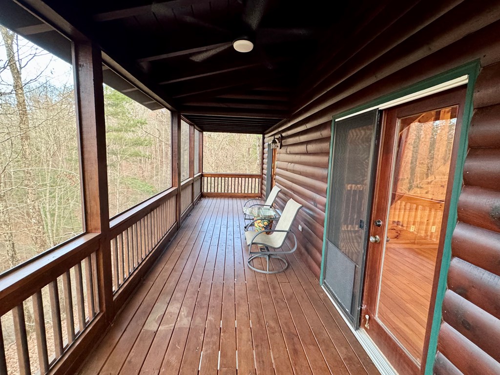 162 Toccoa Overlook Lane Blue Ridge, GA 30513 - Photo 20 of 39 a view of balcony with furniture