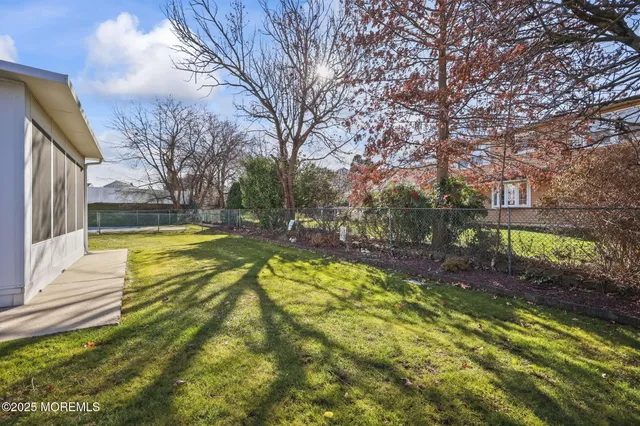 an aerial view of a swimming pool