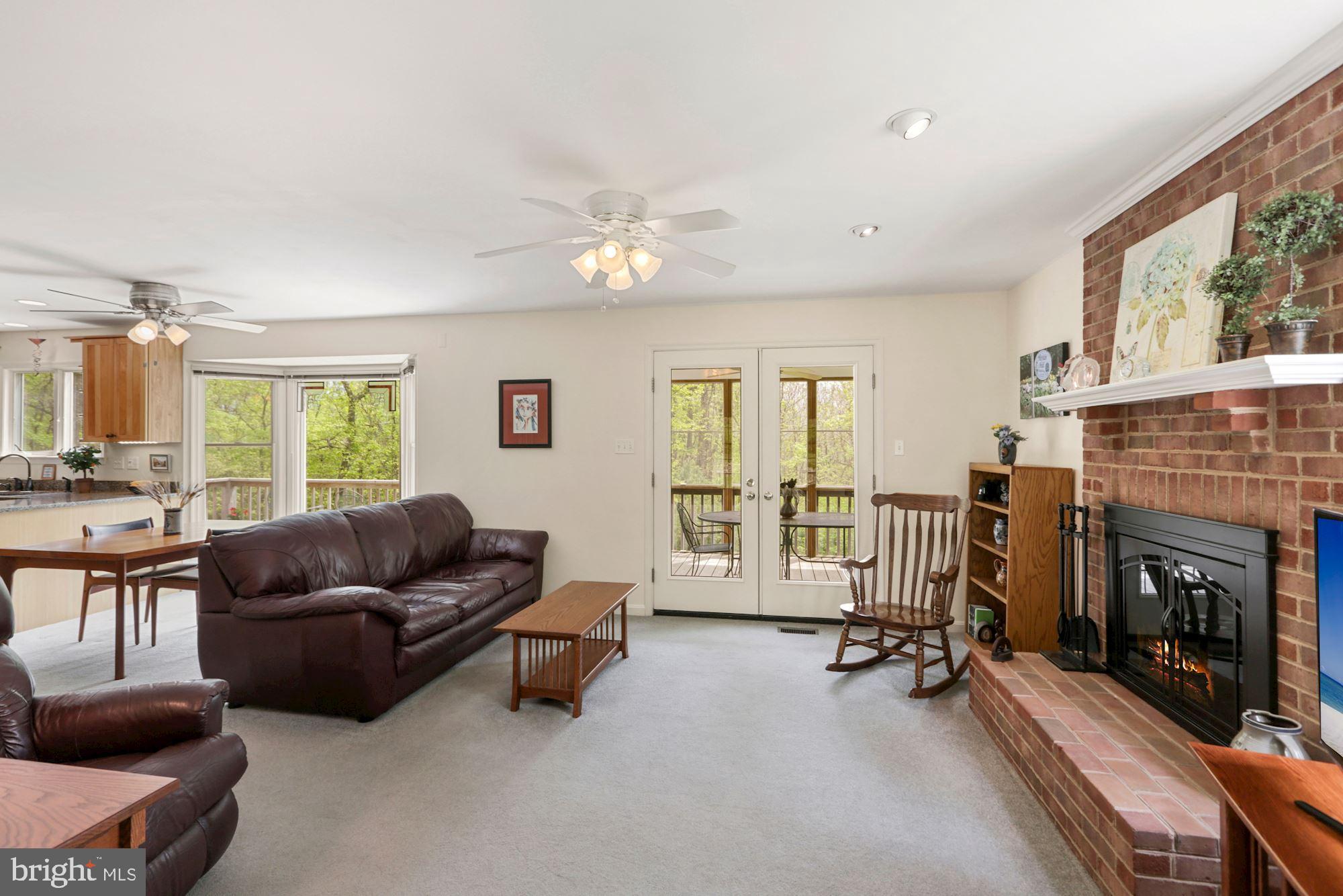 17914 Raven Rocks Road Round Hill, VA 20141 - Photo 21 of 40 FR leads to screened in porch &wood burning Firepl