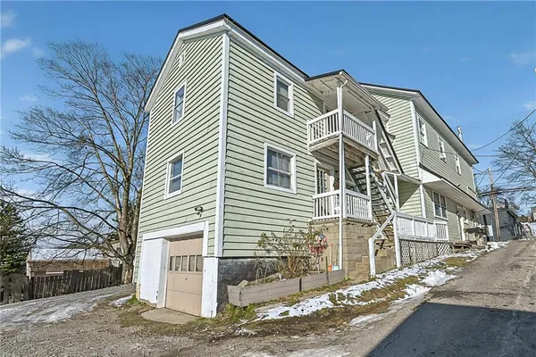 a front view of a house