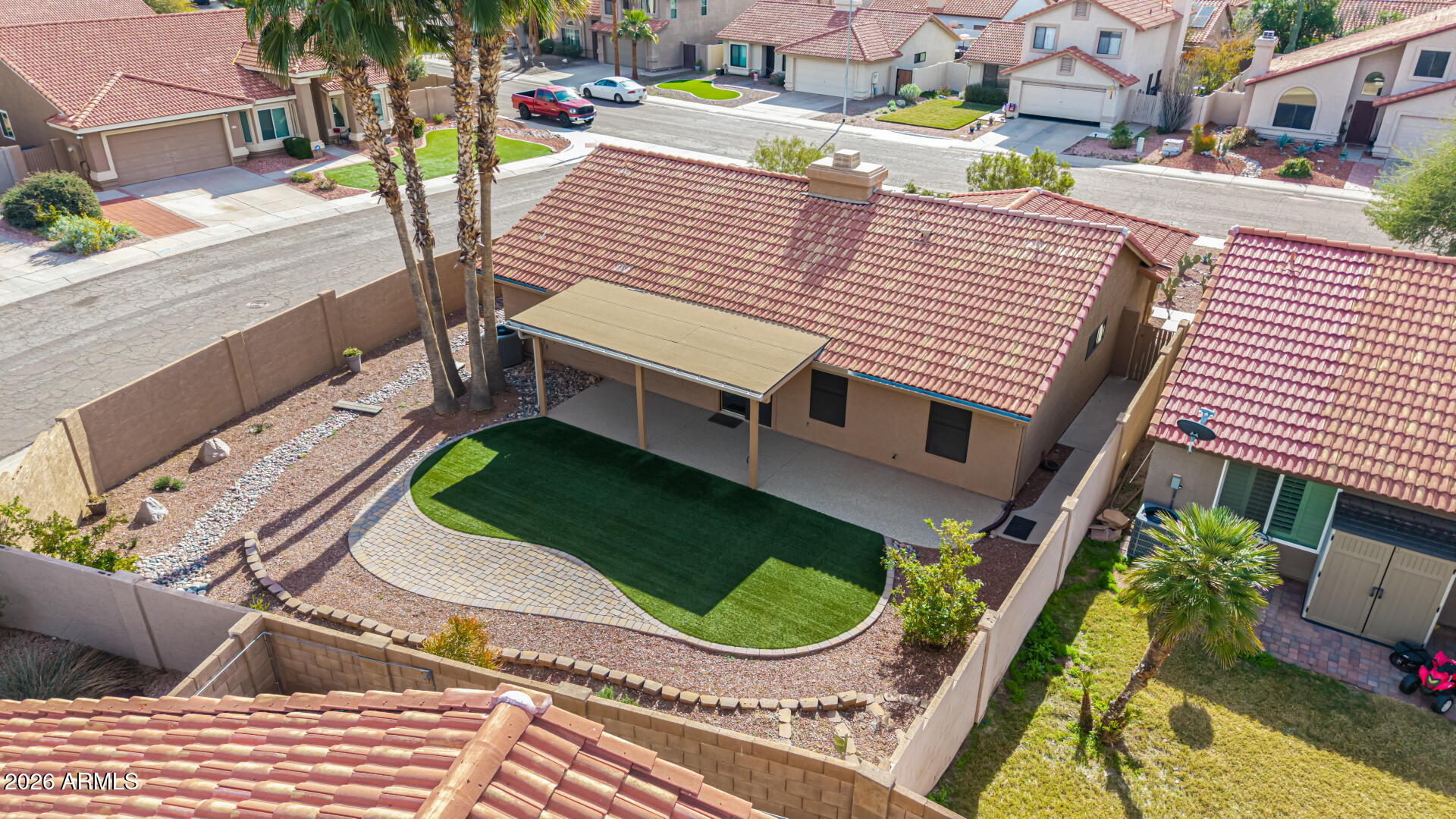 2710 East Rock Wren Road Phoenix, AZ 85048 - Photo 38 of 56 Aerial back yard