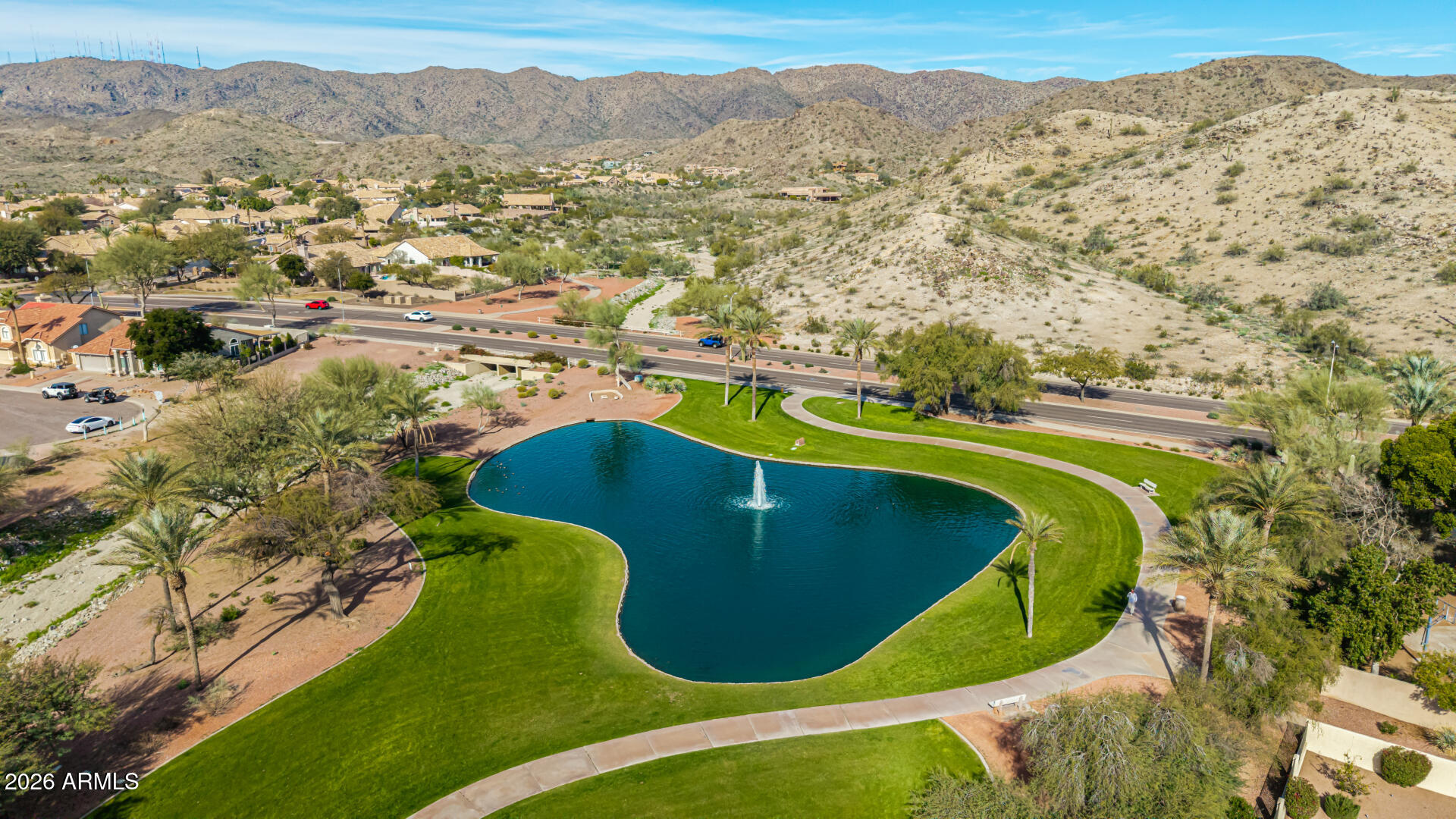 2710 East Rock Wren Road Phoenix, AZ 85048 - Photo 41 of 56 an aerial view of a swimming pool