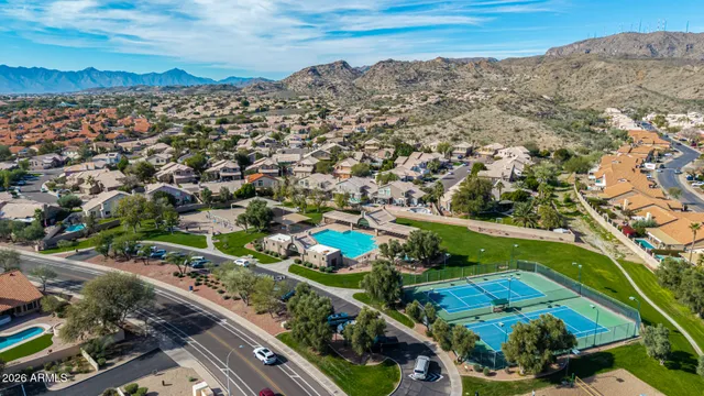 an aerial view of multiple house