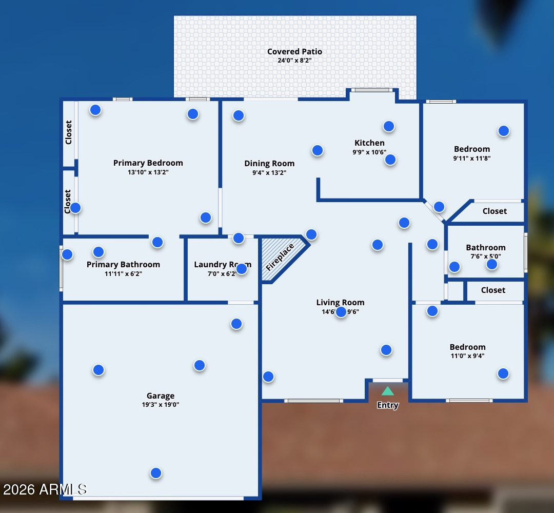 2710 East Rock Wren Road Phoenix, AZ 85048 - Photo 55 of 56 a refrigerator with white cabinets and wooden floor