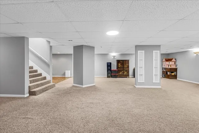 a view of a swimming pool with an outdoor space