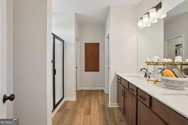a view of a room with shelf