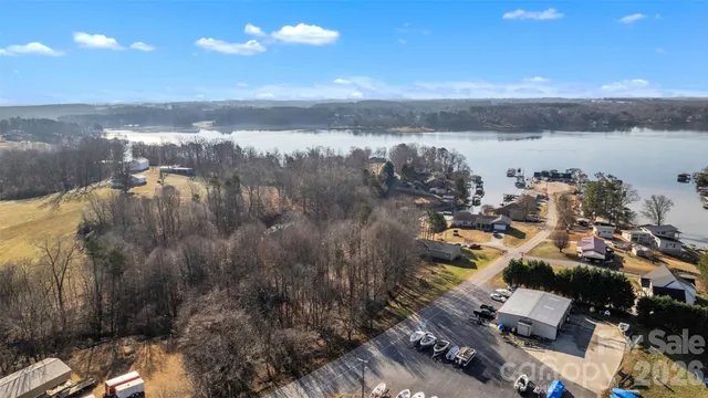 an aerial view of residential building with ocean view