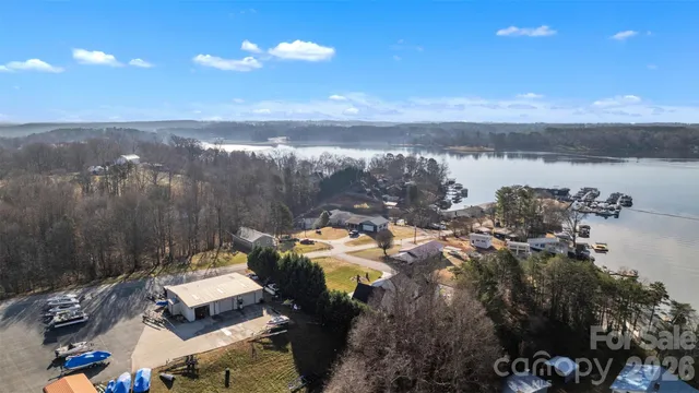a view of a lake with outdoor space