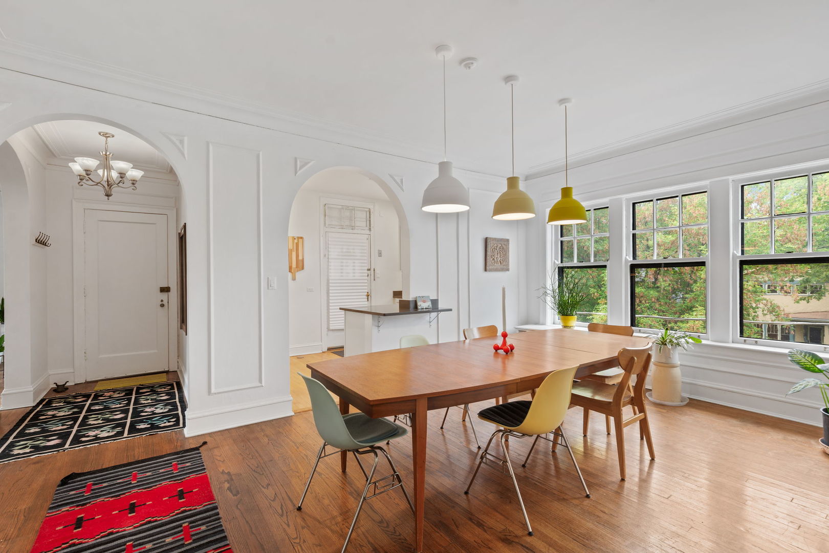 548 Sheridan Road, Unit 2N Evanston, IL 60202 - Photo 5 of 18 a view of a dining room with furniture window and wooden floor