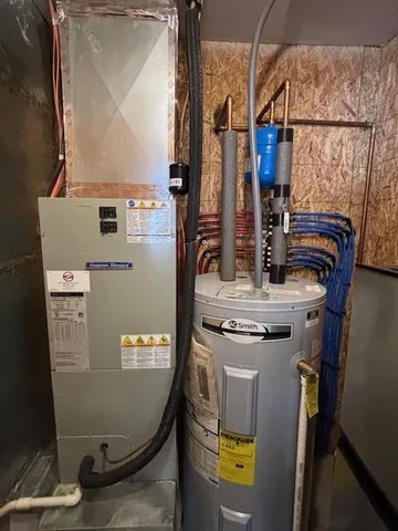 a view of water heater room