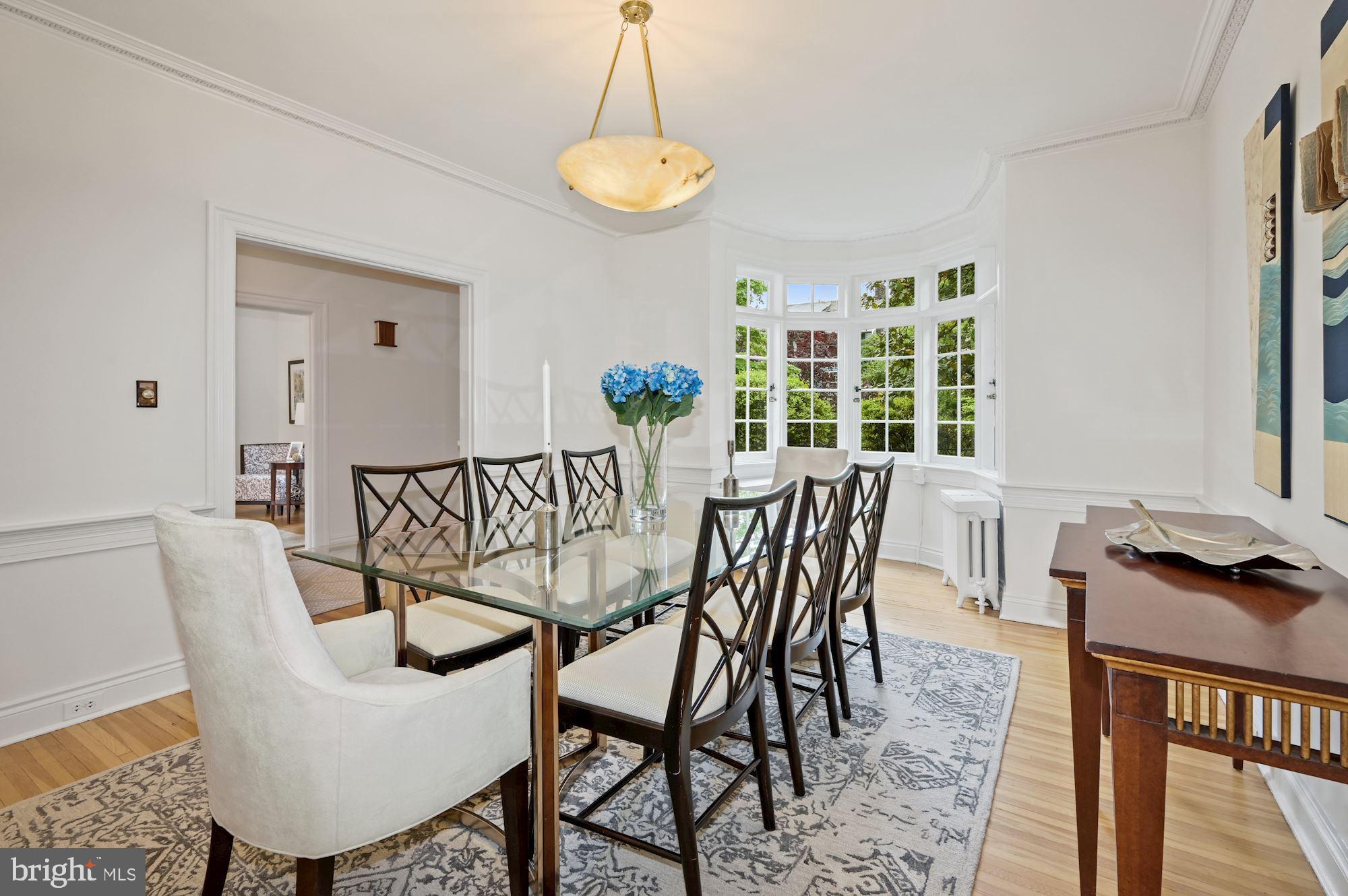 3215 Klingle Road Northwest Washington, DC 20008 - Photo 7 of 35 Formal Dining Room with Bay Window