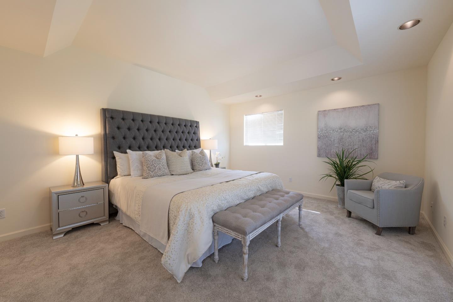 1623 Corte Via Los Altos, CA 94024 - Photo 12 of 25 a bedroom with a bed and a couch