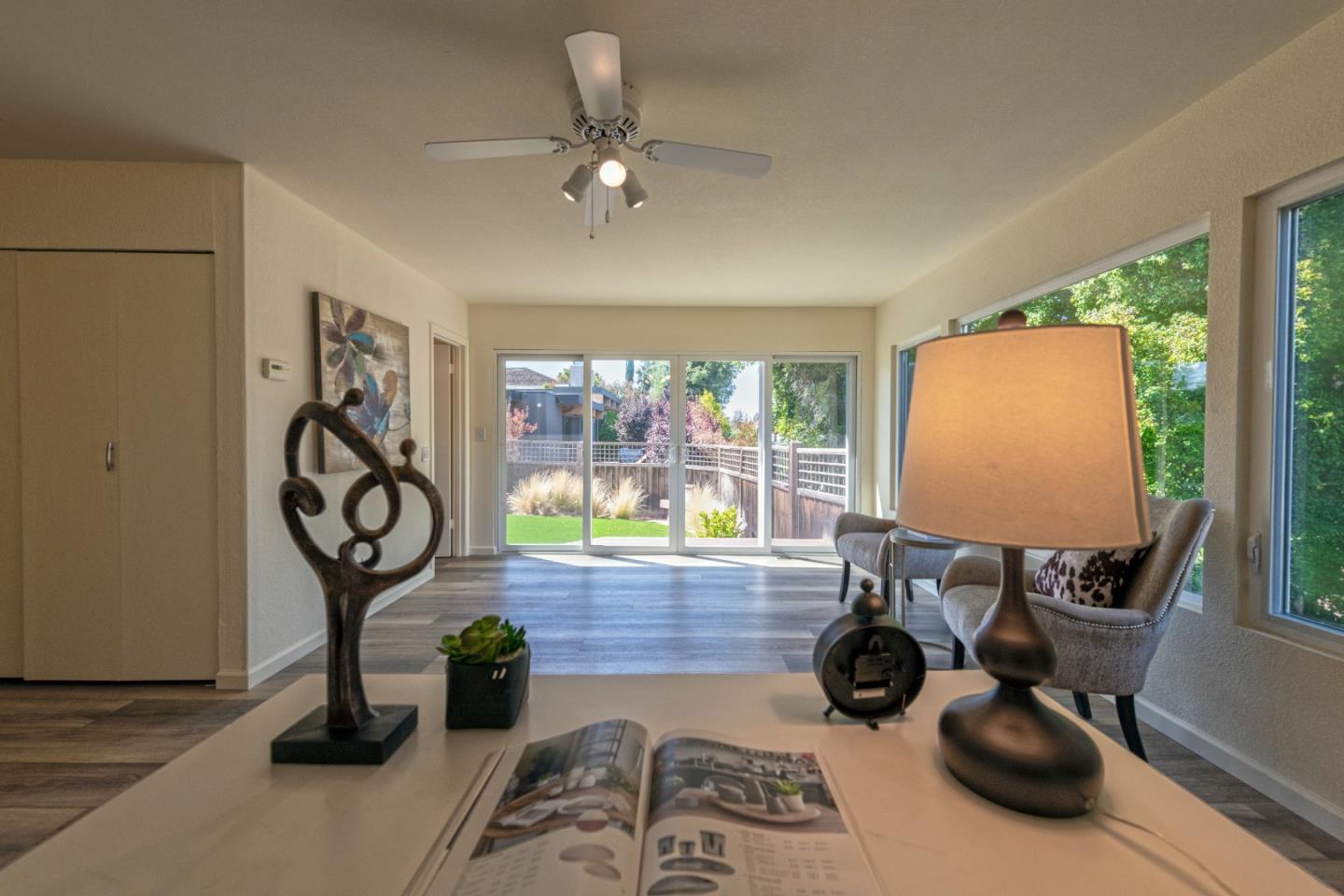 1623 Corte Via Los Altos, CA 94024 - Photo 20 of 25 a view of a livingroom with furniture and windows