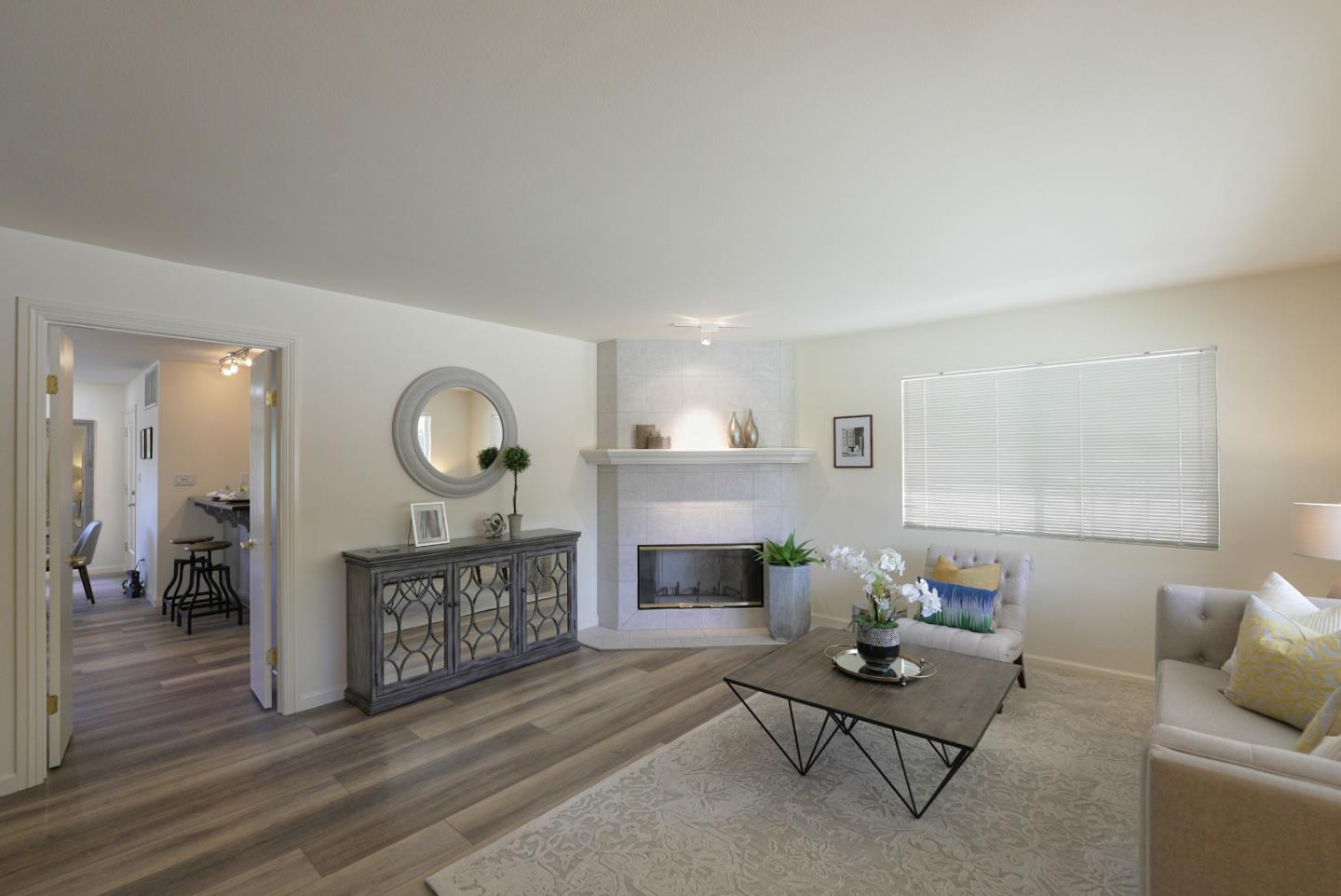 1623 Corte Via Los Altos, CA 94024 - Photo 5 of 25 a living room with furniture and a fireplace