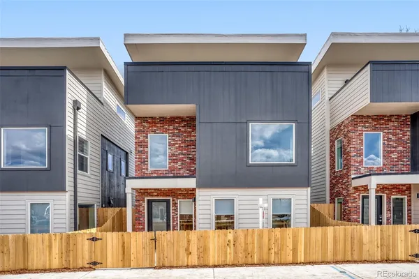 a front view of a house with a entrance