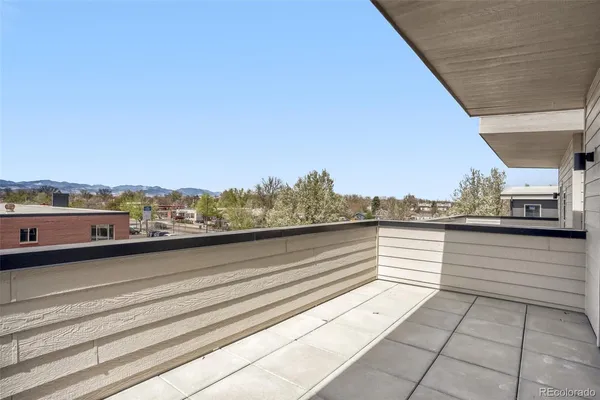 a view of a building with two windows