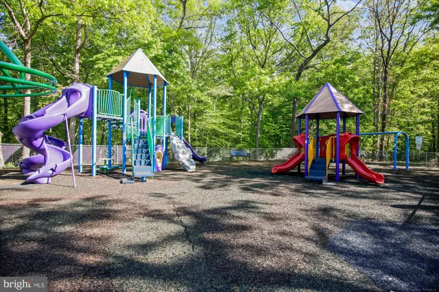 a view of outdoor space with trampoline