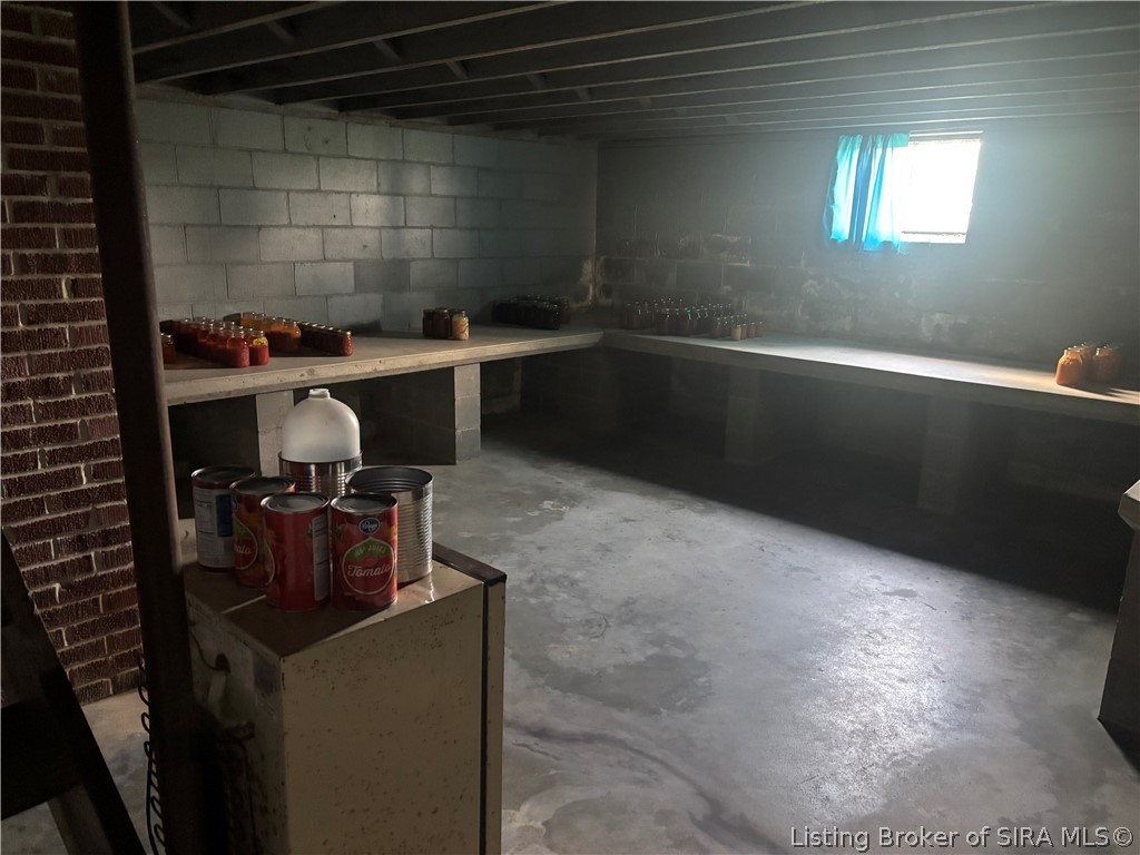 1971 North Naugle Road Salem, IN 47167 - Photo 16 of 65 Basement with built-in storage shelving