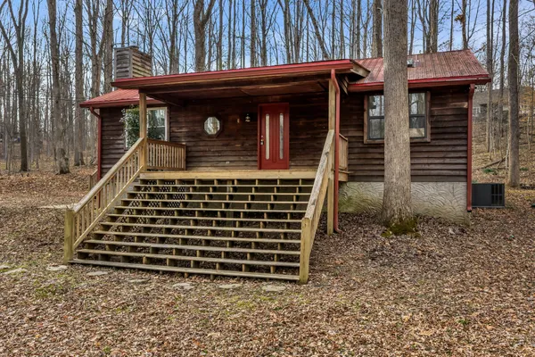 a front view of a house