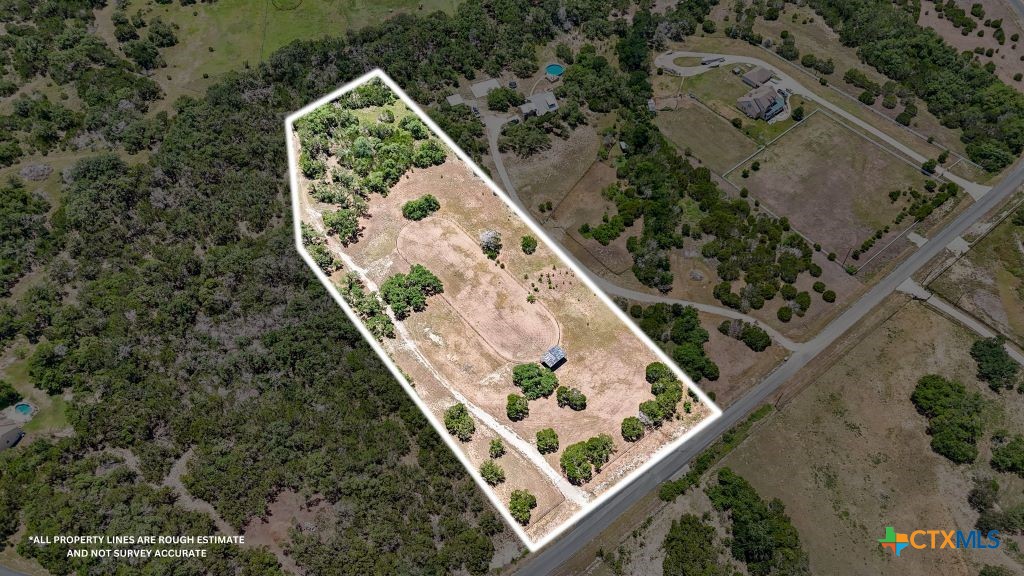 796 North Stallion Estates, Unit 5 Spring Branch, TX 78070 - Photo 9 of 18 Arial of 5 Acre Tract showing outline of property