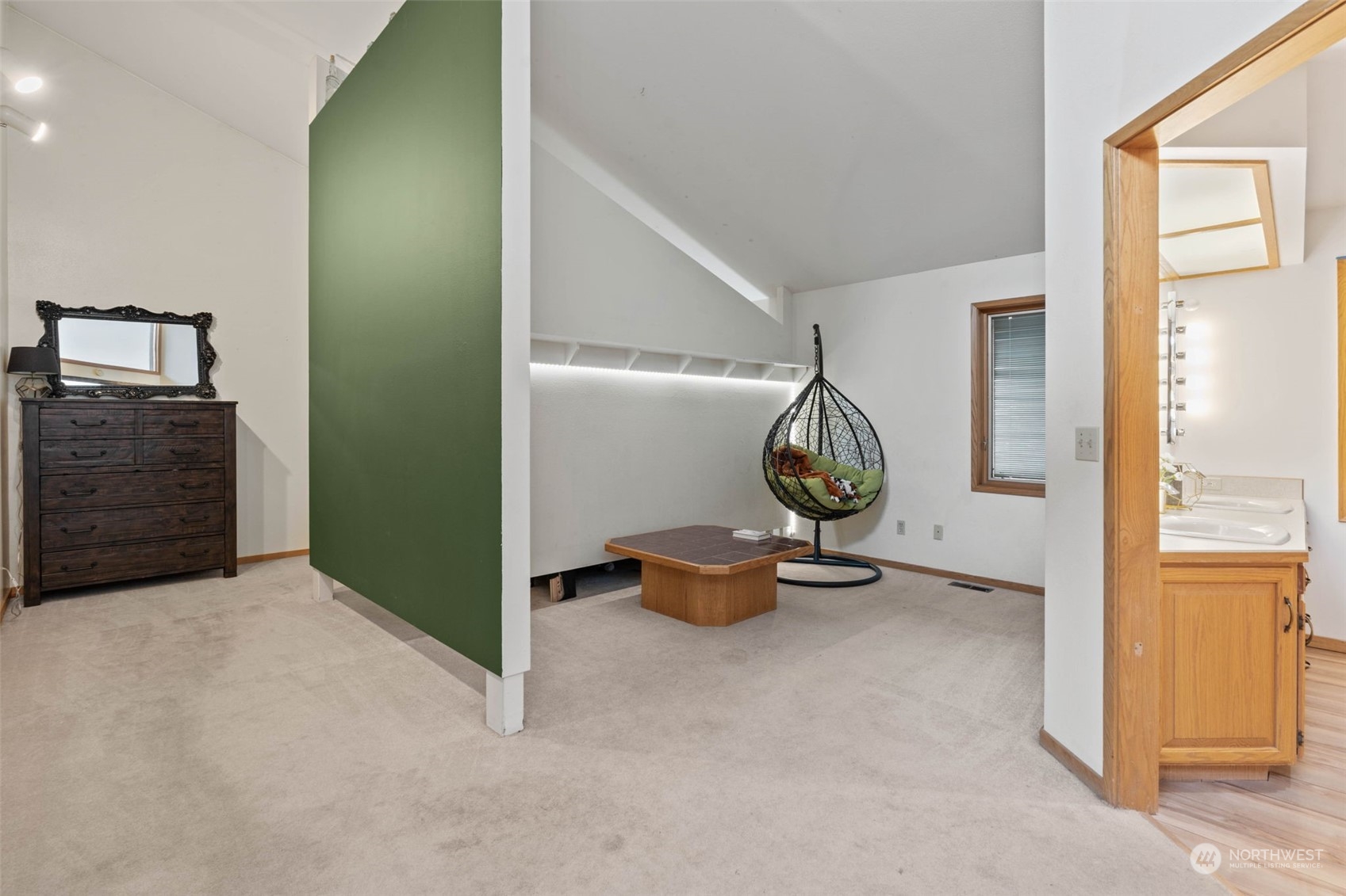 4209 South Eastern Road Spokane, WA 99223 - Photo 24 of 40 a room with a door and a chandelier