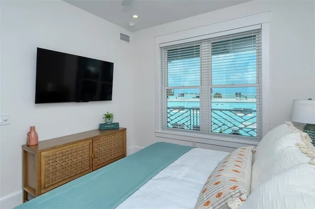 a view of an ocean and beach