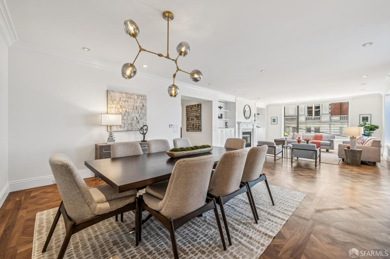 2190 Broadway, Unit 1W San Francisco, CA 94115 - Photo 11 of 66 a view of a dining room with furniture