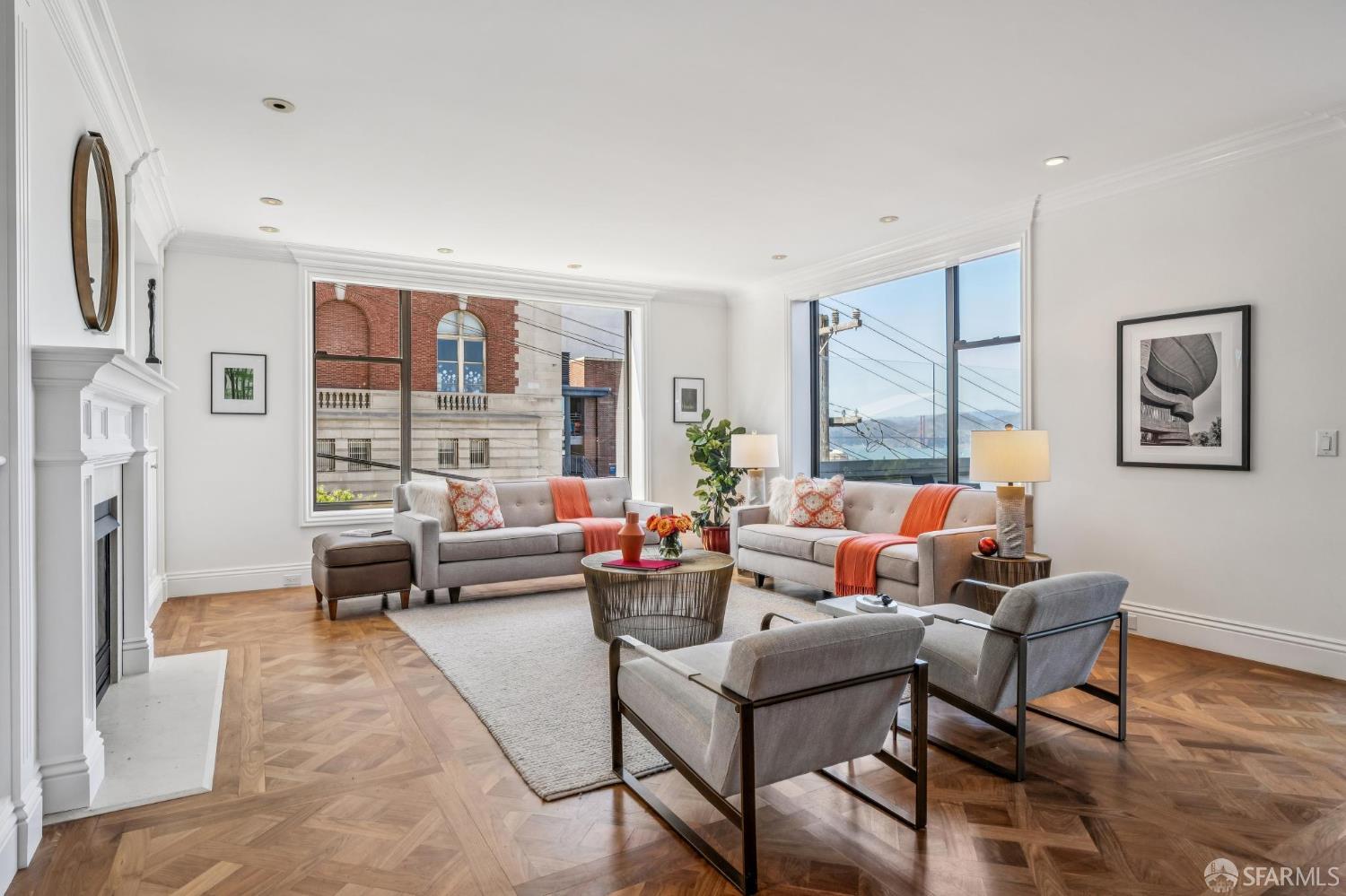 2190 Broadway, Unit 1W San Francisco, CA 94115 - Photo 3 of 66 a living room with furniture and a large window