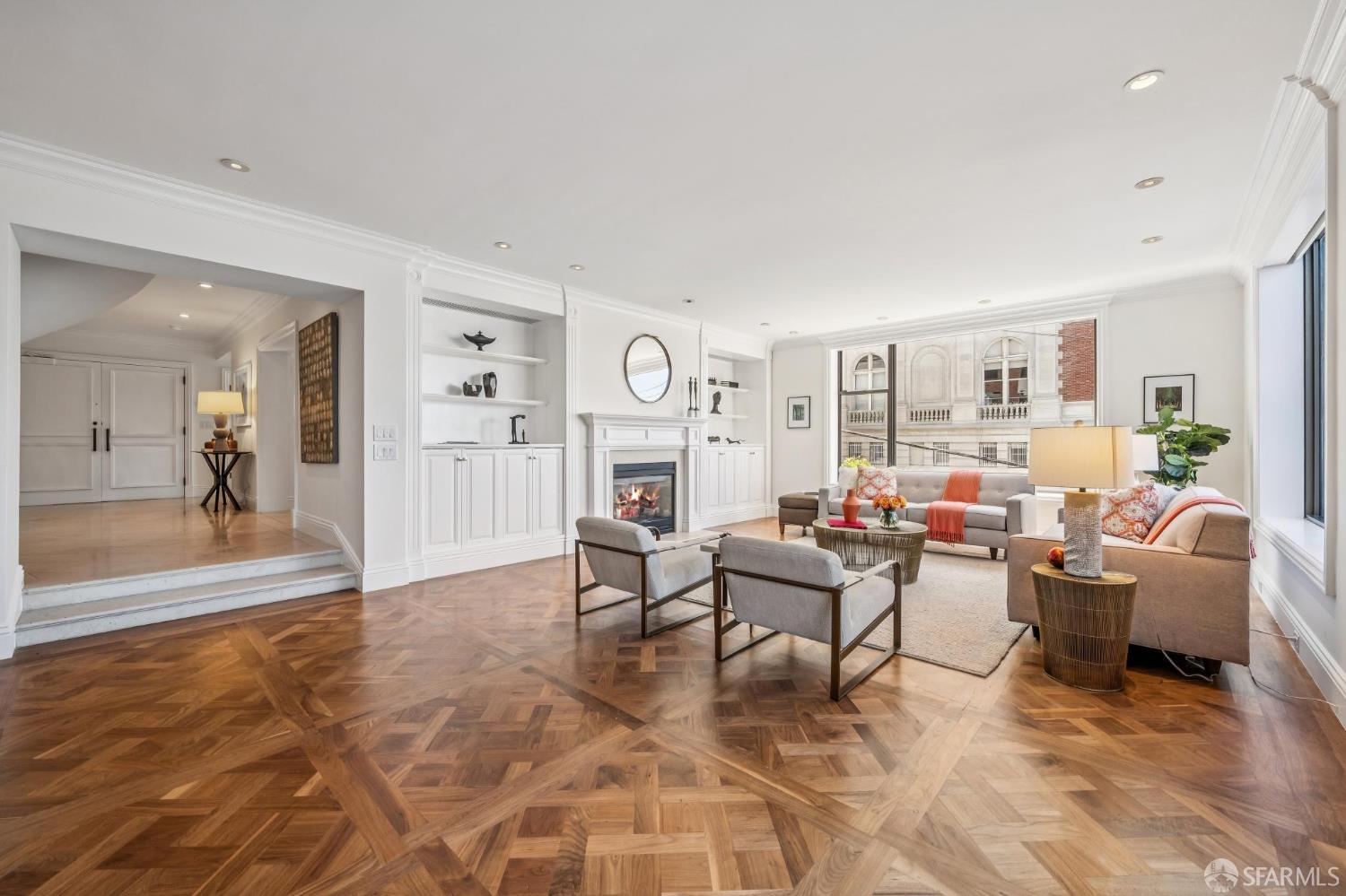 2190 Broadway, Unit 1W San Francisco, CA 94115 - Photo 7 of 66 a living room with furniture and a wooden floor