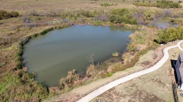 a view of a lake with a mountain