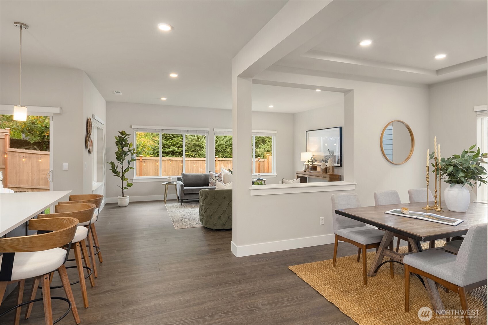 2015 228th Place Southwest Bothell, WA 98021 - Photo 8 of 40 a living room with fireplace furniture and a large window