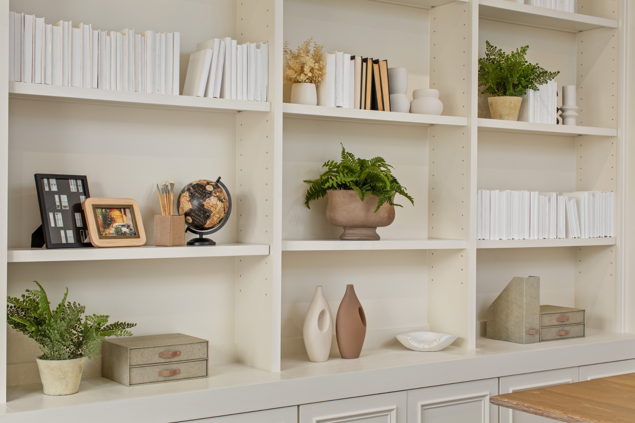 5805 Brees Place Arrington, TN 37014 - Photo 47 of 83 a view of white cabinets and shelf with wooden floor