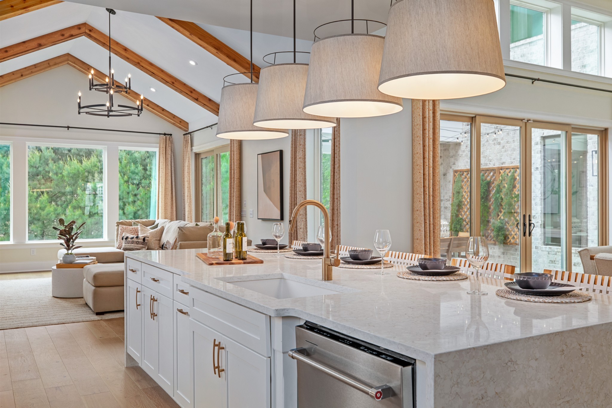 5805 Brees Place Arrington, TN 37014 - Photo 49 of 83 a kitchen with stainless steel appliances a sink and a large window