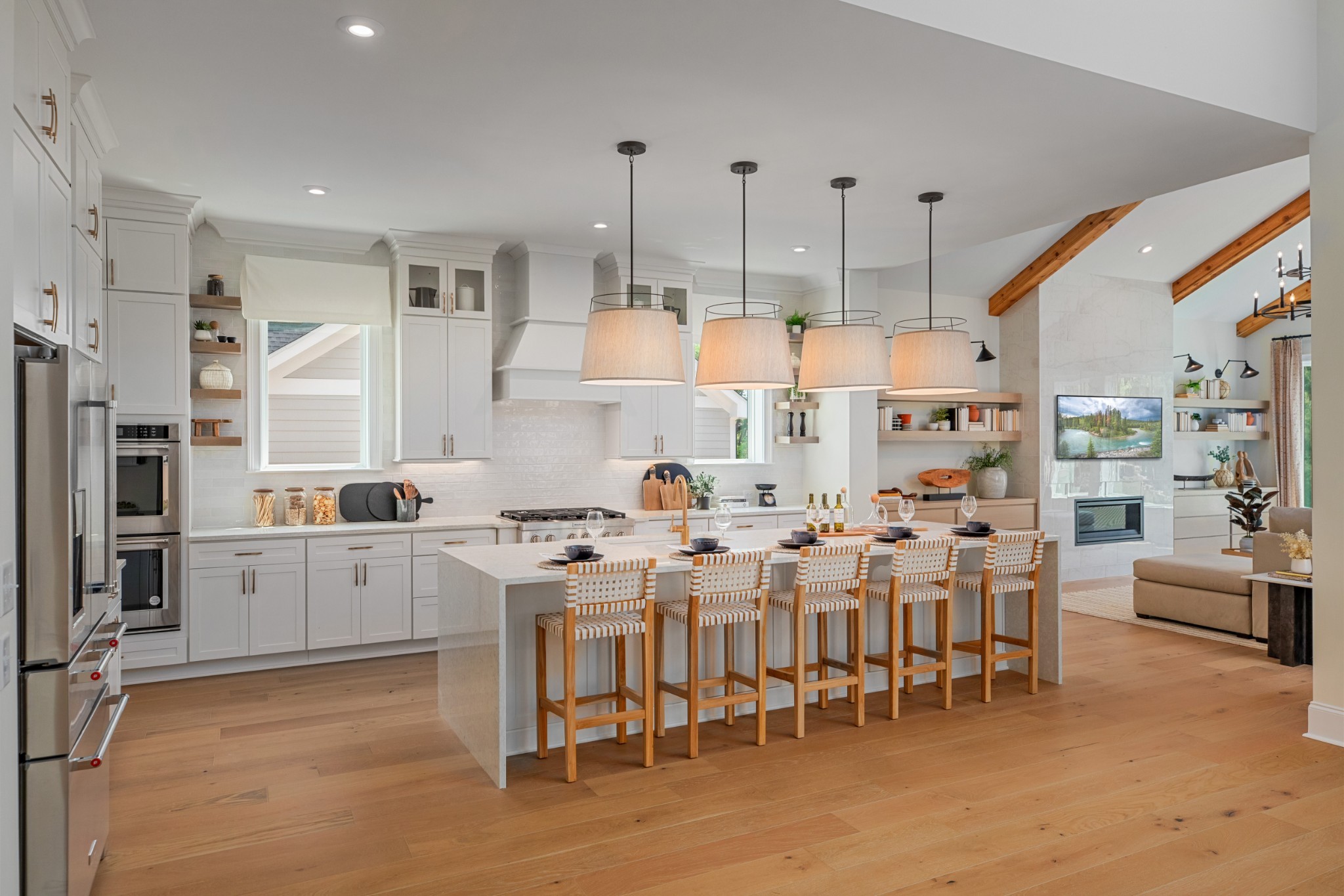 5805 Brees Place Arrington, TN 37014 - Photo 55 of 83 a large kitchen with lots of counter space and furniture