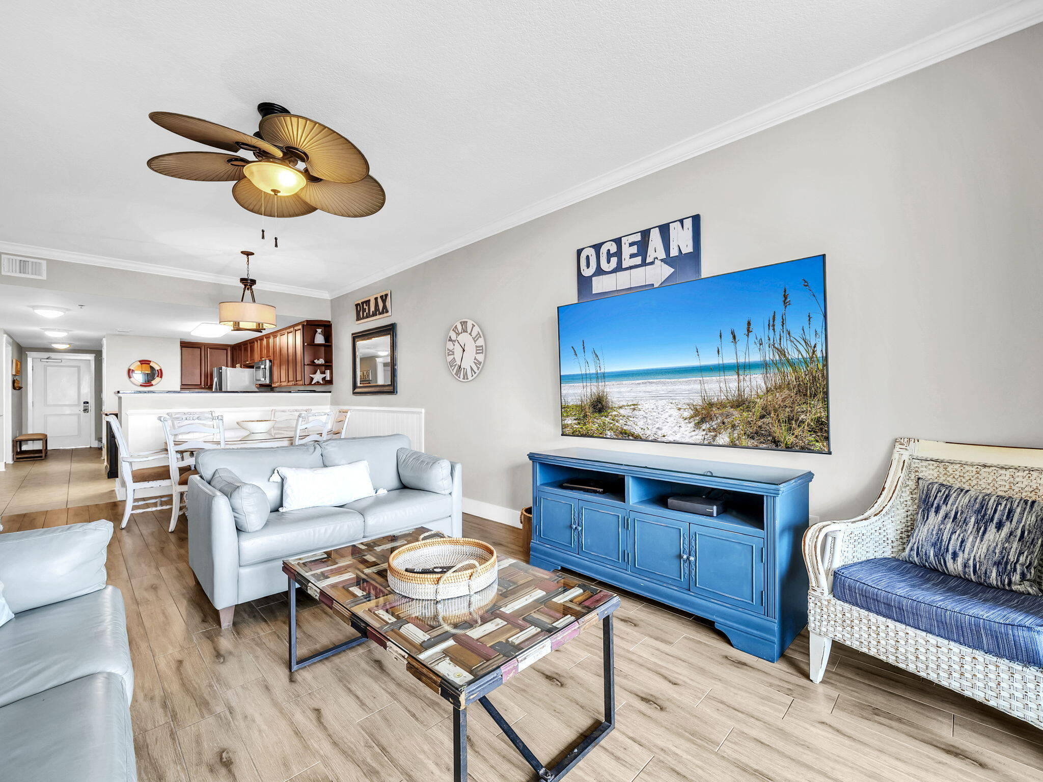 1110 Santa Rosa Boulevard, Unit C501 Fort Walton Beach, FL 32548 - Photo 39 of 112 C501 Lg mounted TV in LR