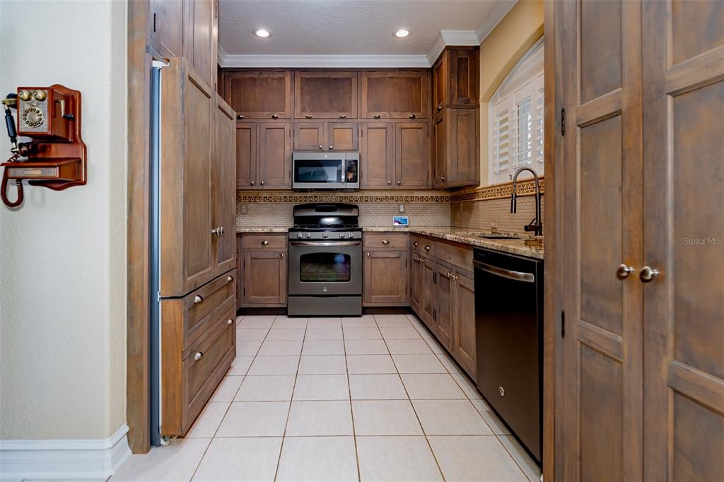 1250 Southwest 152nd Lane Ocala, FL 34473 - Photo 60 of 88 a kitchen with stainless steel appliances granite countertop a refrigerator and a stove