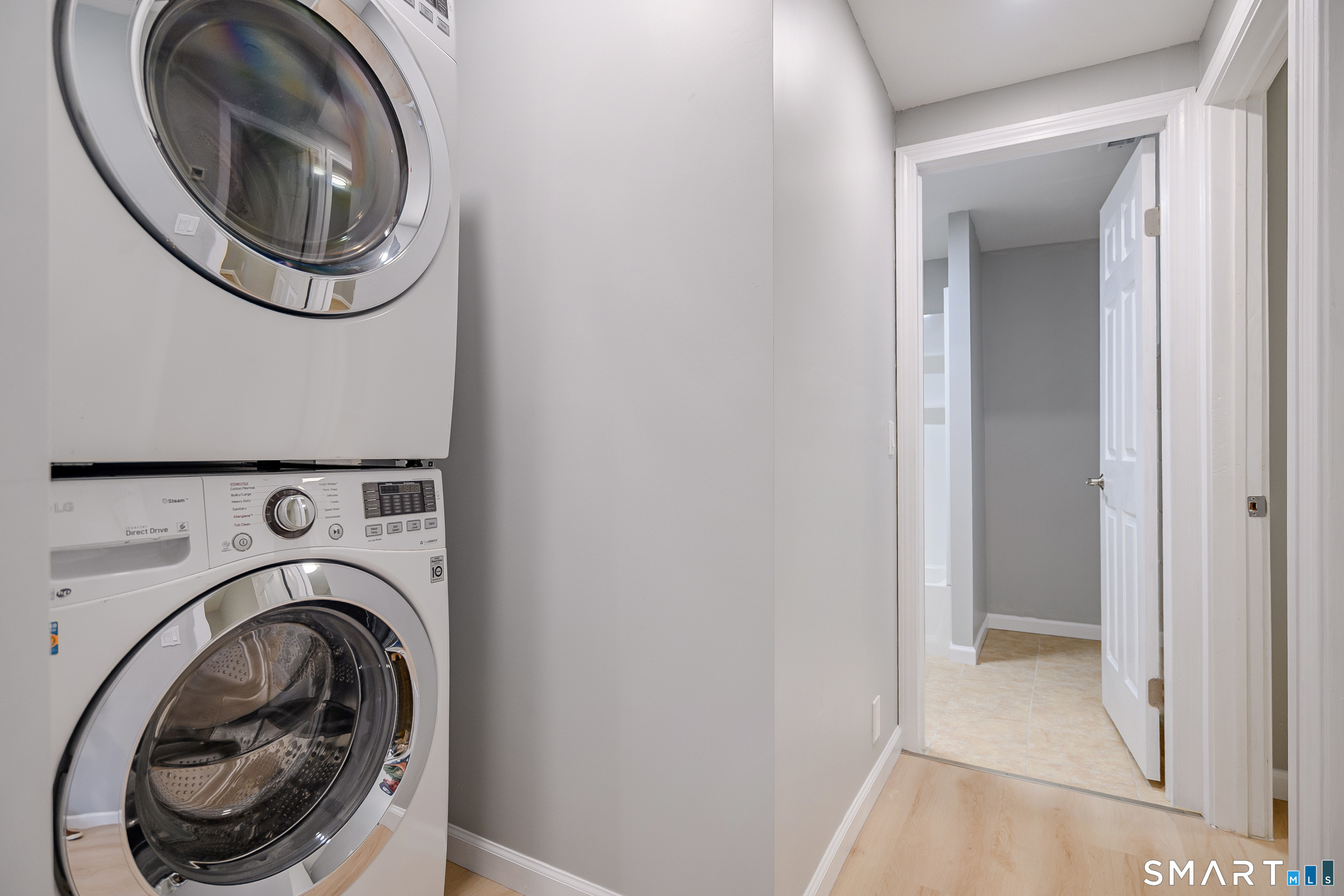 3 Botsford Hill Road Newtown, CT 06470 - Photo 13 of 25 Another view of the stacked washer and dryer laundry area