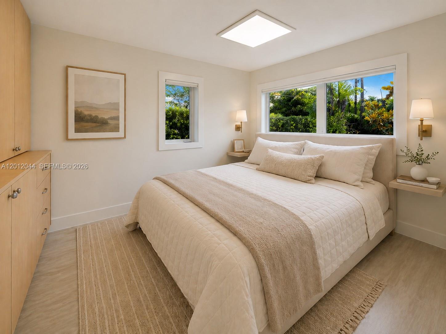 449 Miller Road Coral Gables, FL 33146 - Photo 43 of 70 Fourth bedroom upstairs - virtually staged with a full bed