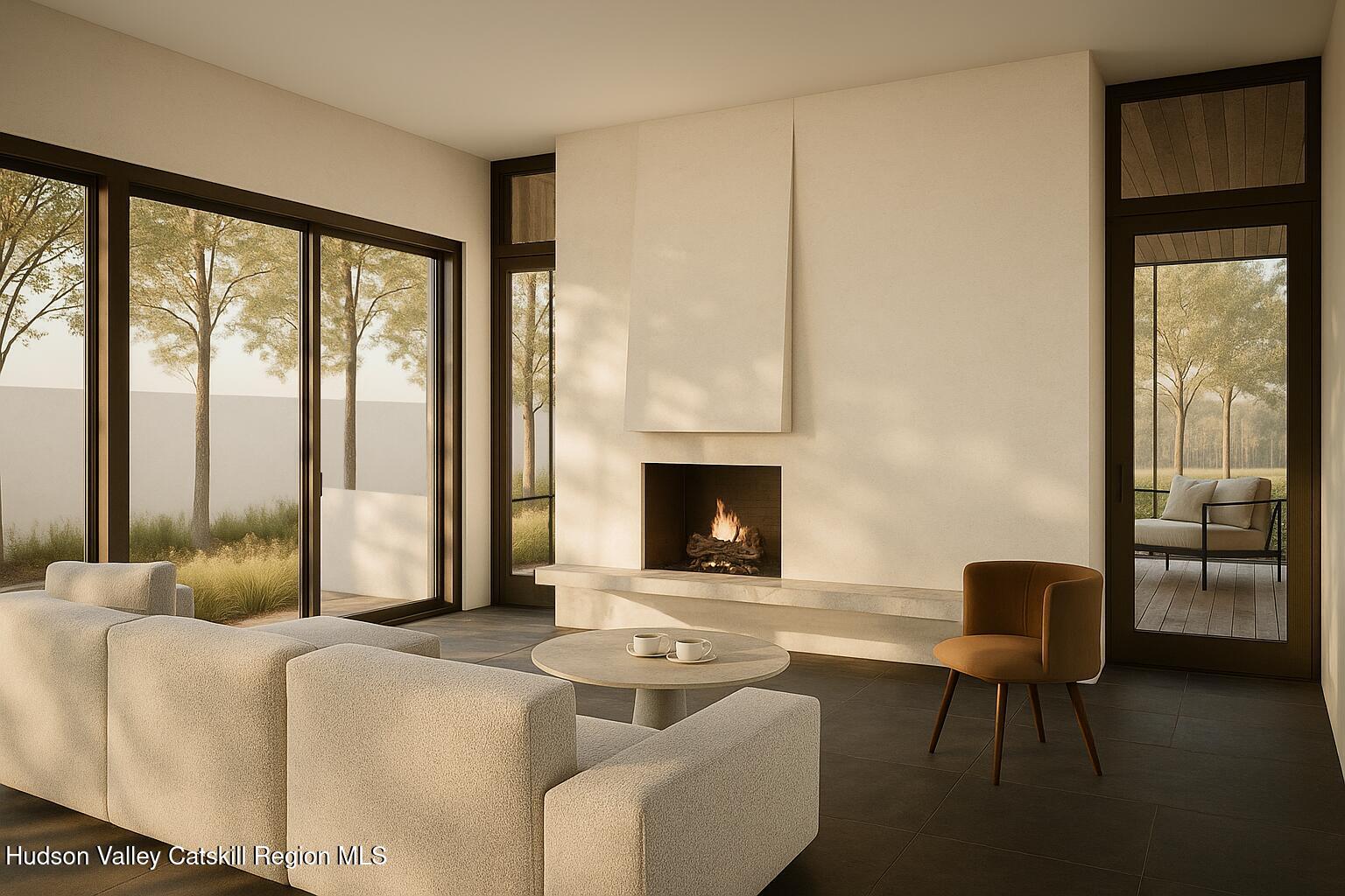 131 Oakley Road Accord, NY 12404 - Photo 7 of 18 a living room with furniture and a fireplace